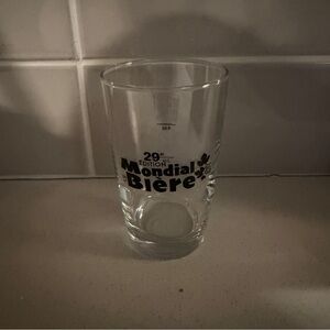 Branded Clear Glass Pint - Black Logo